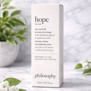 Philosophy Hope in a Jar Anti Aging Eye Cream Brightening Treatment NIB